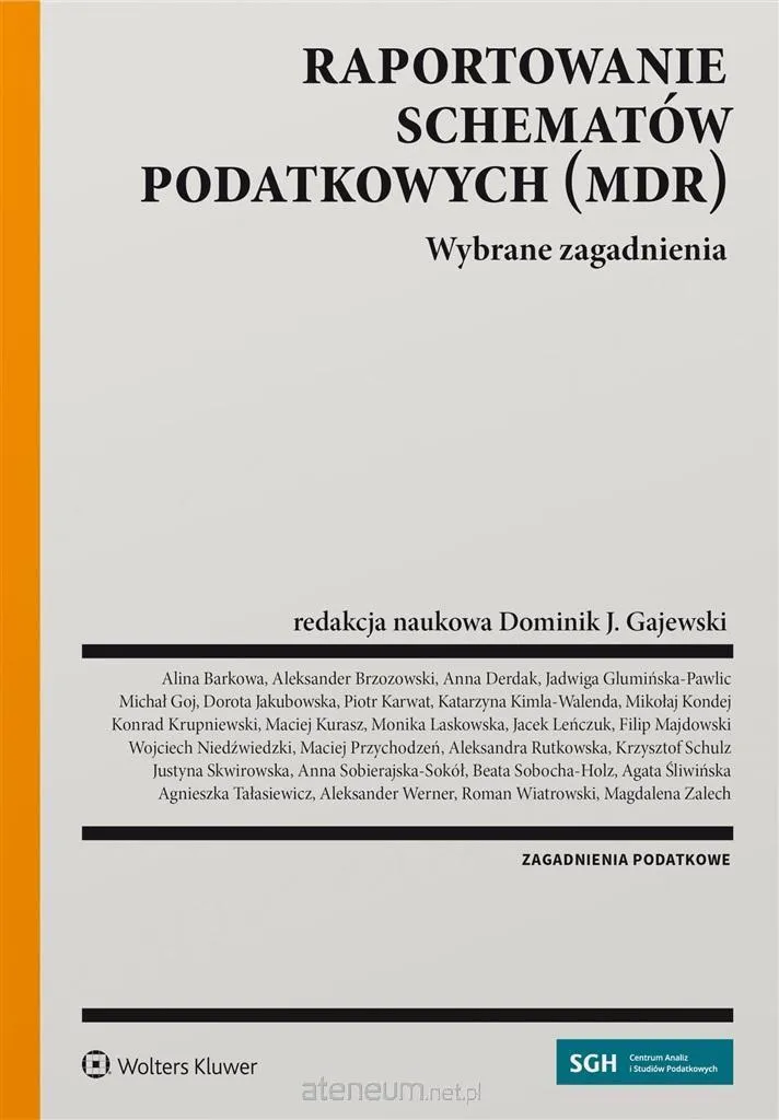 Manuel Raportowanie schematów podatkowych MDR : Logiciel et Méthode