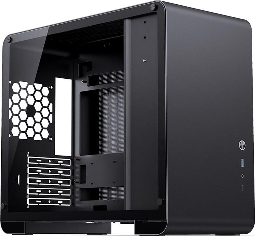 Jonsbo U4 Mini, Mini Tower, PC, Schwarz, ITX, Mini-ATX, Produktbild 