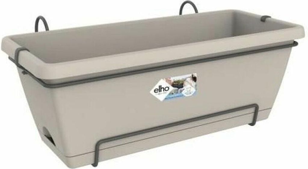 Blumentopf Elho 542305541000 Braun Taupe Polypropylen Kunststoff rechteckig 33,5 x 54,5 x 23 cm