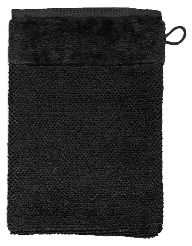MÖVE Bamboo Luxe, Baumwolle, Viskose, Einfarbig, Schwarz, Produktbild 