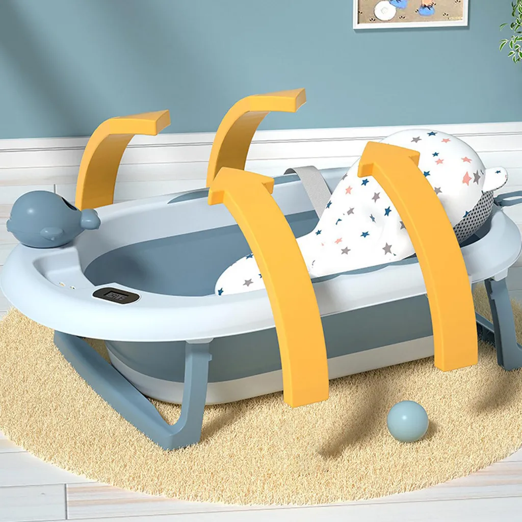 Baignoire bébé pliable gain de place avec affichage température LCD - 5