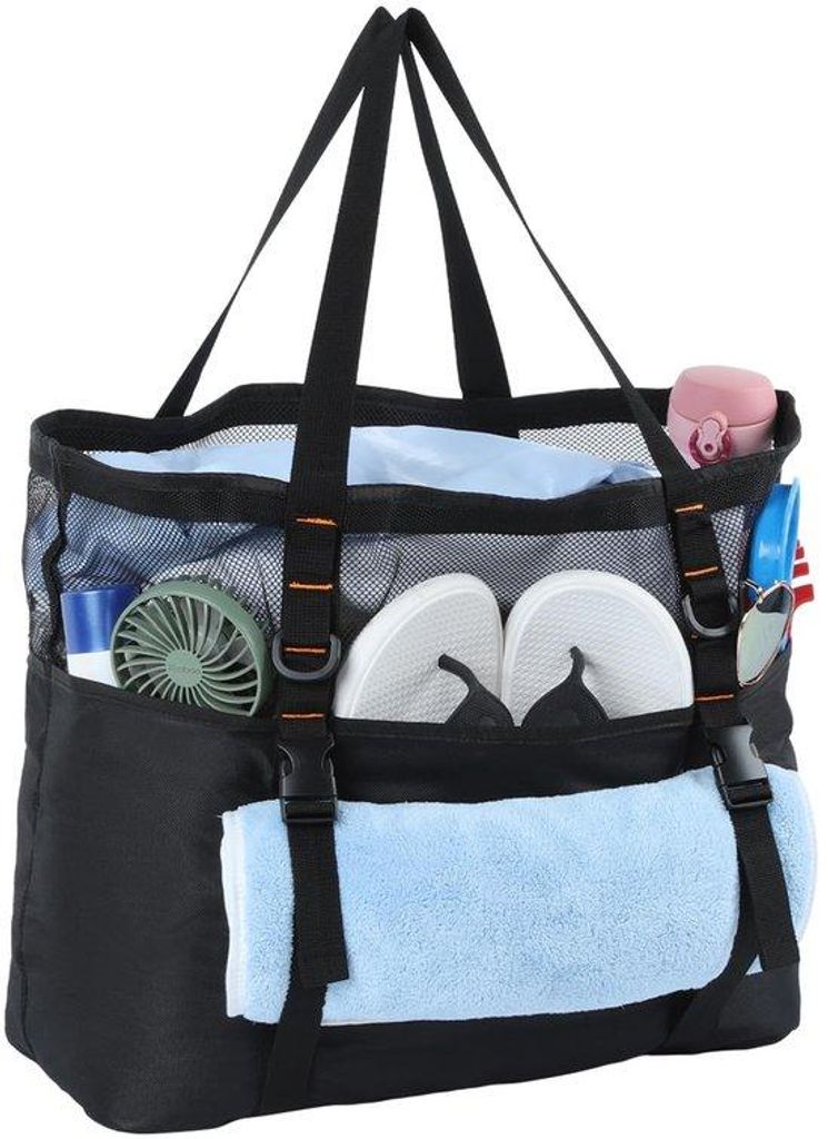 Wasserfester Reisebeutel mit Schnalle - großes Design - mehrfach geteilter Reisebeutel mit vielen Fächern, Reisebeutel-Shopper für Frauen für U...