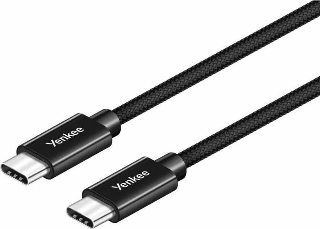 Cavo USB-C 60W Yenkee YCU C101 BK 1 Metro - Nylon & Alluminio