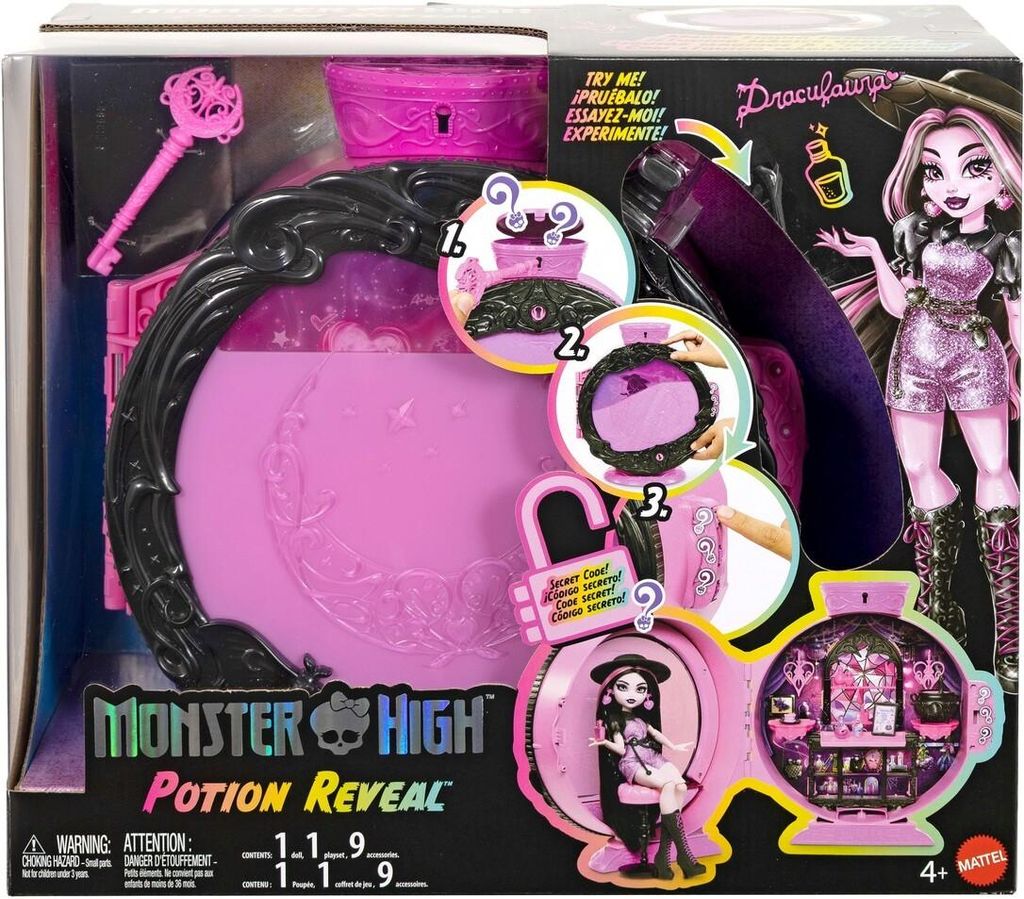 Monster High JKD76, Fashionpopp, Vrouwen, 4 jaar, Meisje, Productafbeelding 