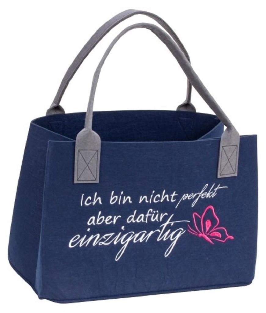 Mel-O-Design 2716 Filz Tasche Shopper mit Spruch "Ich bin Produktbild 
