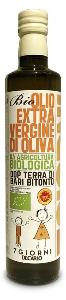 Huile d'olive extra vierge biologique De Carlo, 500 ml Image du produit 