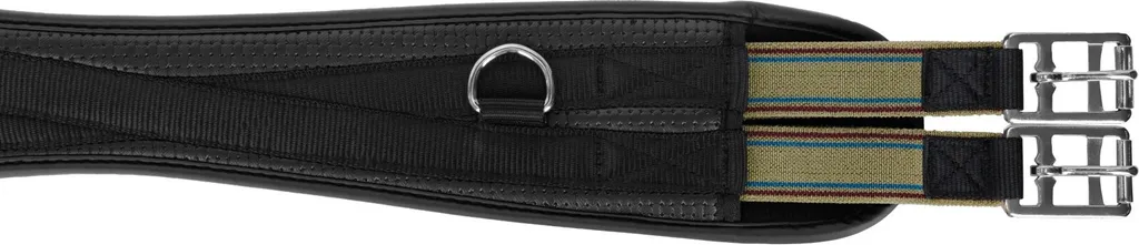 Sangle d'équitation classique noire 110cm Covalliero avec boucles inox