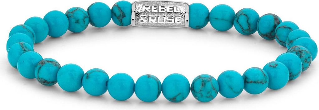 Rebel and Rose Stones Only RR-60015-S Herrenarmband, Armbandumfang:15cm