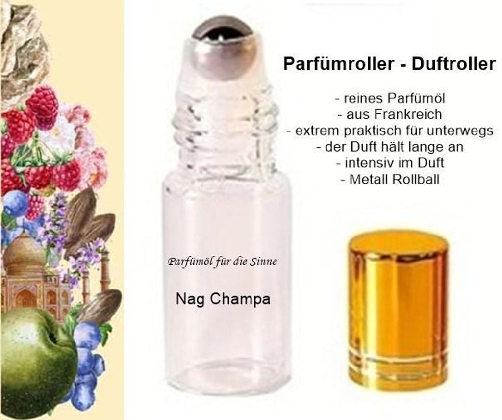 GKA Parfüm Duftroller Parfümroller Nag Champa Roll-On für Produktbild 