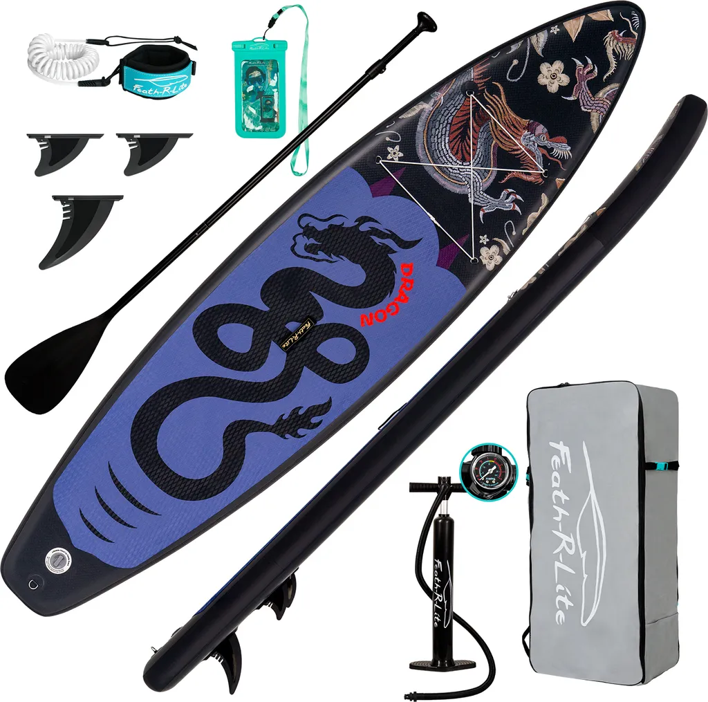 Planche de Paddle Gonflable SUP Set Complet - Modèle 335x82x15cm Bleu