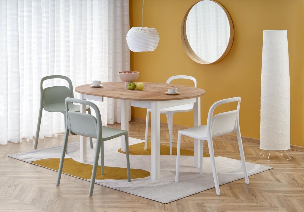 Design Esstisch rund HA-400 ausziehbar Tisch Esstisch 102 - 142cm