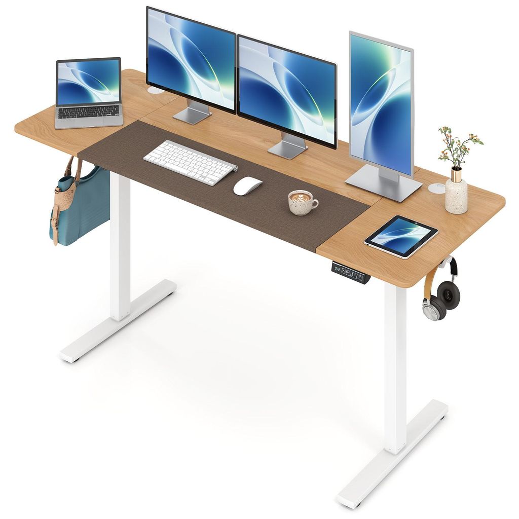 COSTWAY Elektrisch, Schreibtisch 160 x 60 cm, Ergonomischer Produktbild 