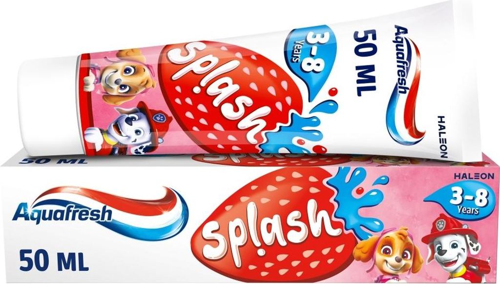 Aquafresh Splash Erdbeer-Zahnpasta 50 ml Produktbild 
