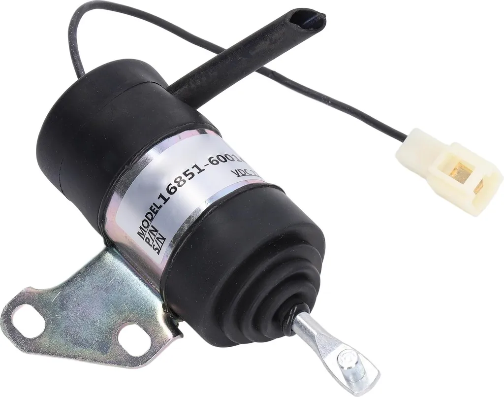 Électrovanne d'Arrêt Carburant 12V pour Tracteur Kubota BX1500D