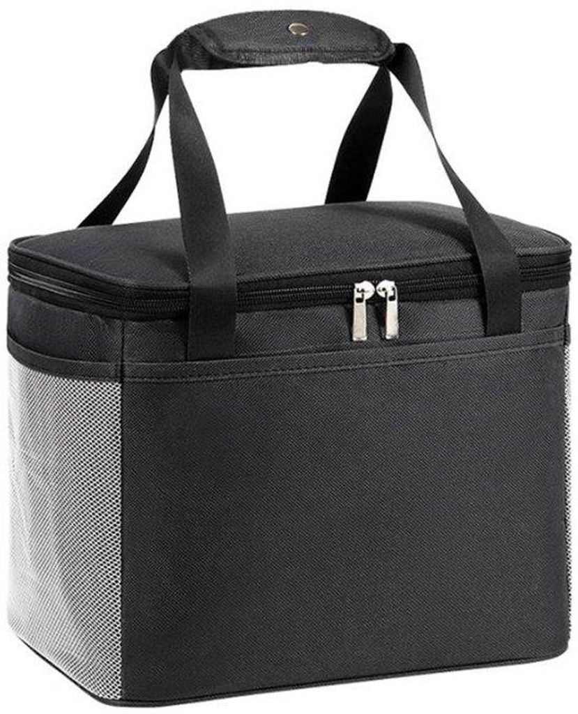 Isolierte Picknickkühltasche - 40x25x29 cm - 30 Liter - Schwarz - 3-Lagen-Isolierung - Kühlgut-Transporttasche - praktischer Handgriff mit Riemen...