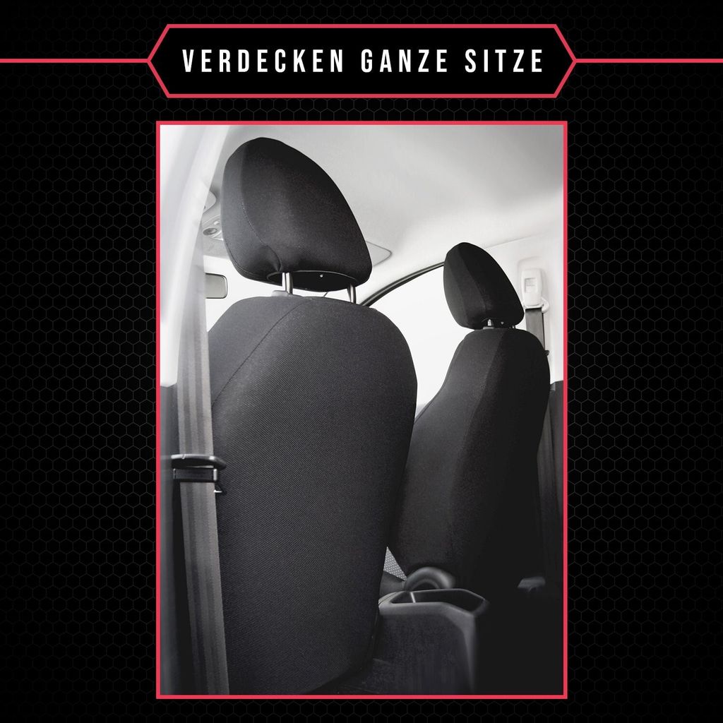 Autositzbezüge Universal Schonbezüge Sitzauflage PKW Schonbezug Polyester Grau