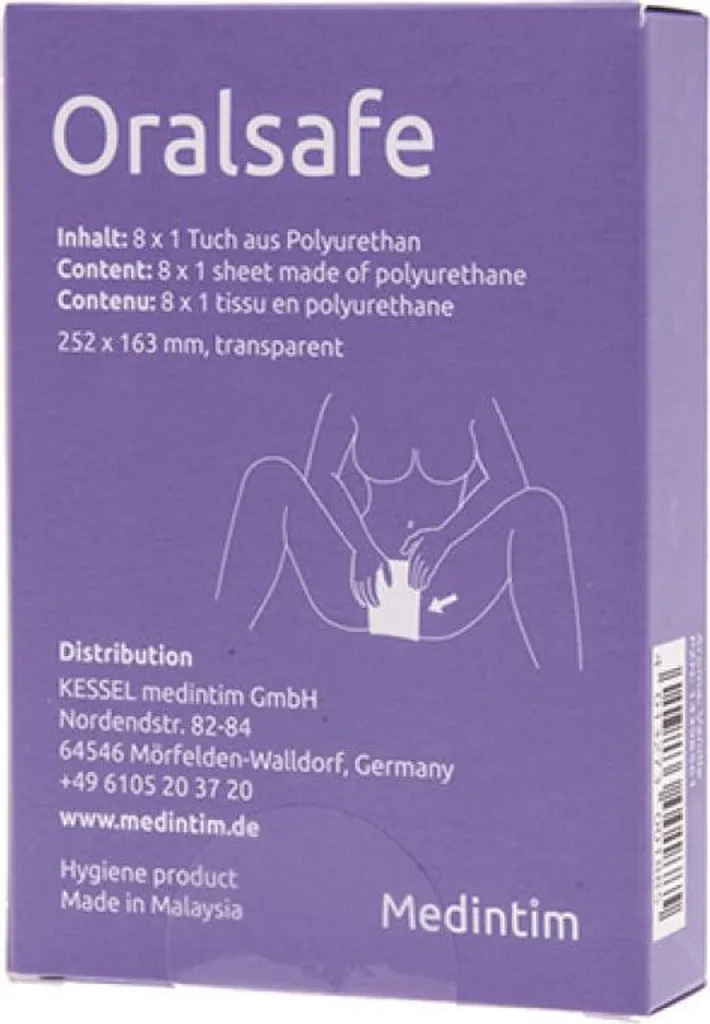 MEDintim ORALsafe Lingettes en Polyuréthane Vanille - Protection Orale