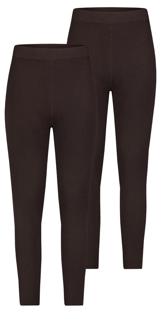 Stitch & Soul 2er-SET Gerippte Leggings mit elastischem Produktbild 