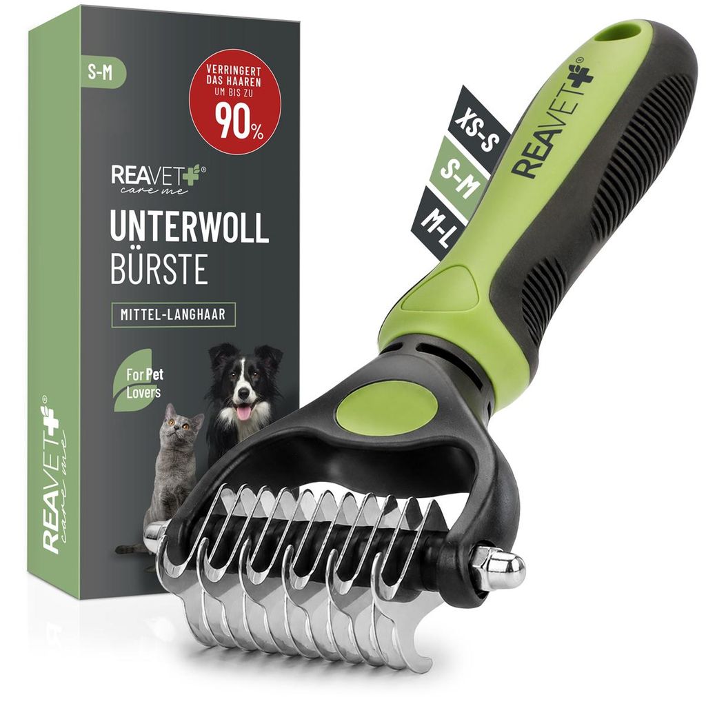 REAVET Hundebürste & Katzenbürste Unterwollbürste für Produktbild 