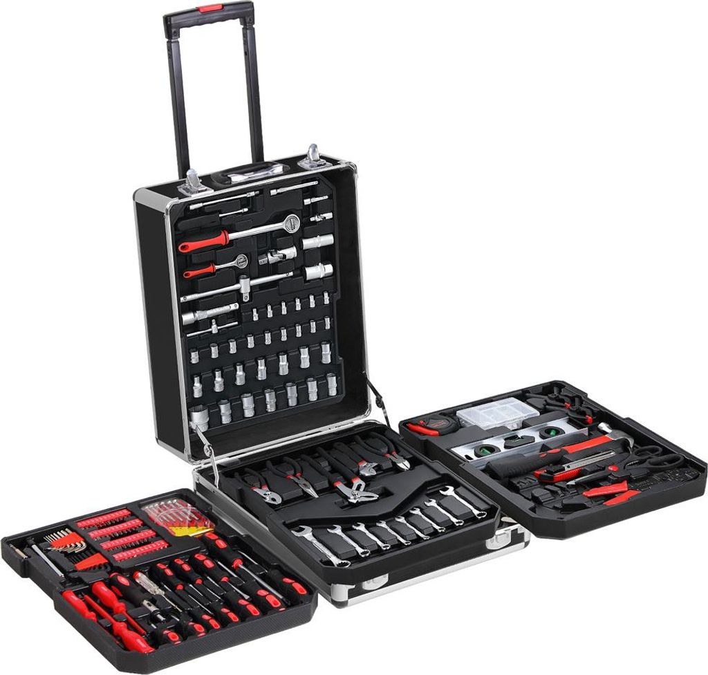 MONZANA® 1050tlg Werkzeugtrolley CrV-Stahl Werkzeugkoffer Produktbild 