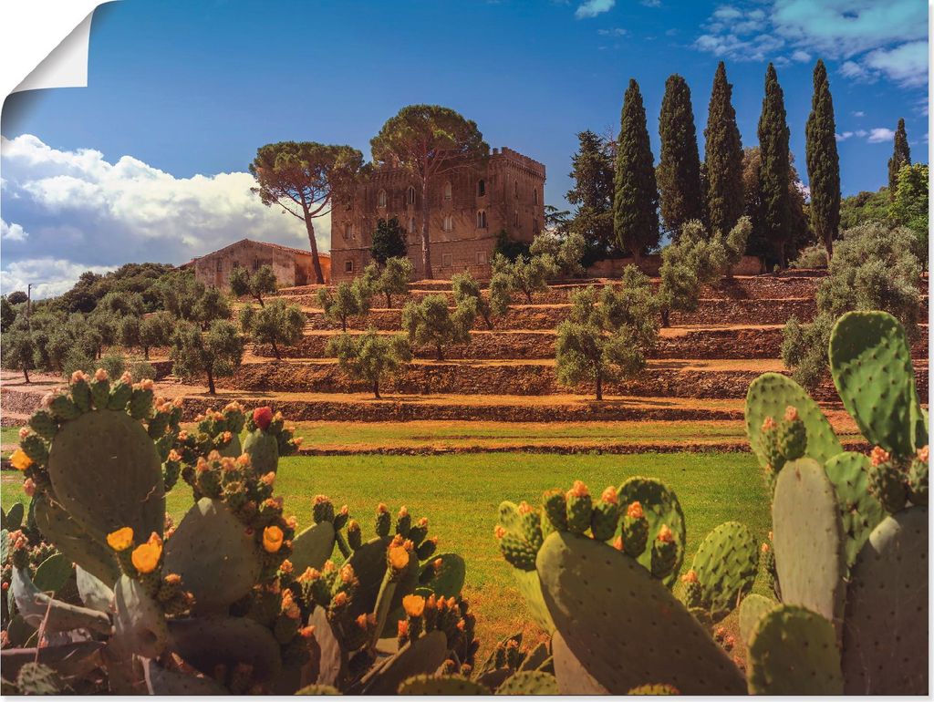 ARTland Poster Toskana I Größe: 80x60 cm