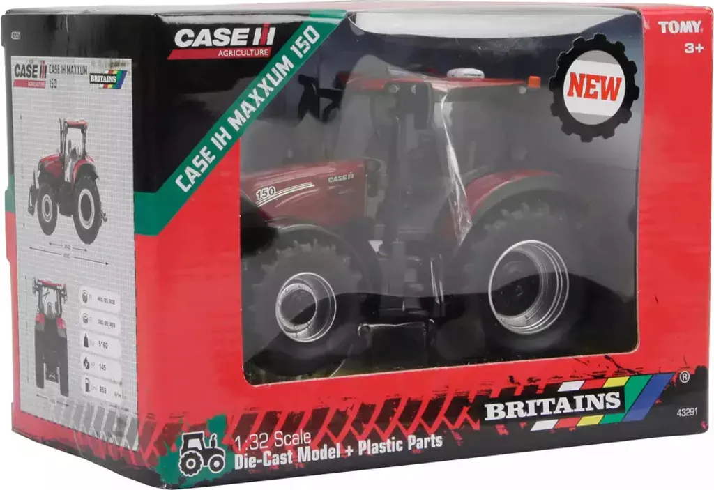 Tracteur Britains Case Maxxum 150 43291 TOMY - Réplique Agricole 1:32