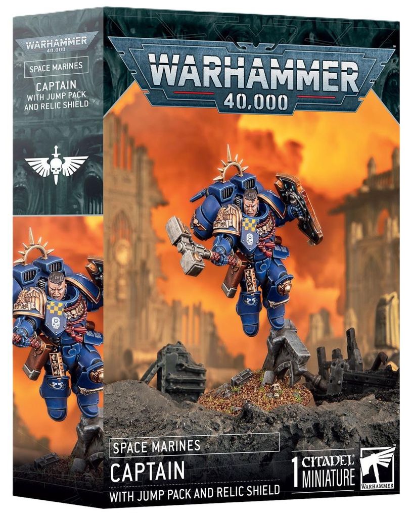 Games Workshop Captain mit Sprungmodul und Ehrenschild, Produktbild 