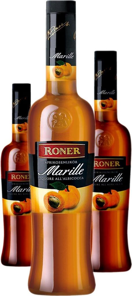 3 x RONER Roner Marille Aprikosenlikör