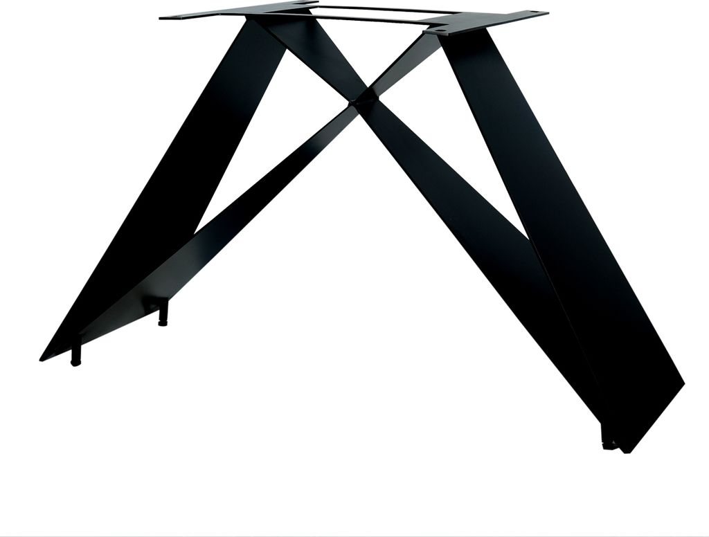 SIT Möbel Tischgestell | für Platten von 160 bis 240 cm | Metall schwarz | B 105 x T 44,5 x H 71,5 cm | 07114-45 | Serie TOPS & TABLES
