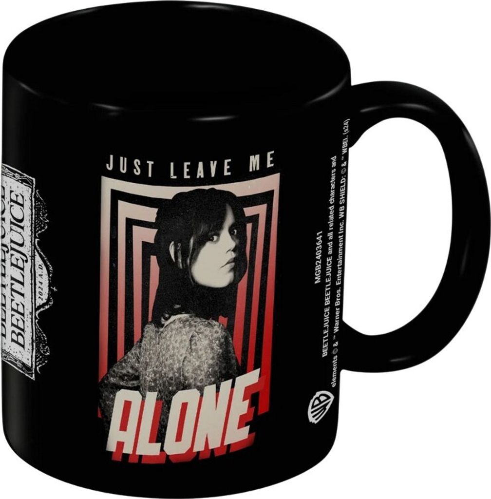 Beetlejuice Beetlejuice - Kaffeebecher "Just Leave Me Alone" PM11176 (Einheitsgröße) (Schwarz)