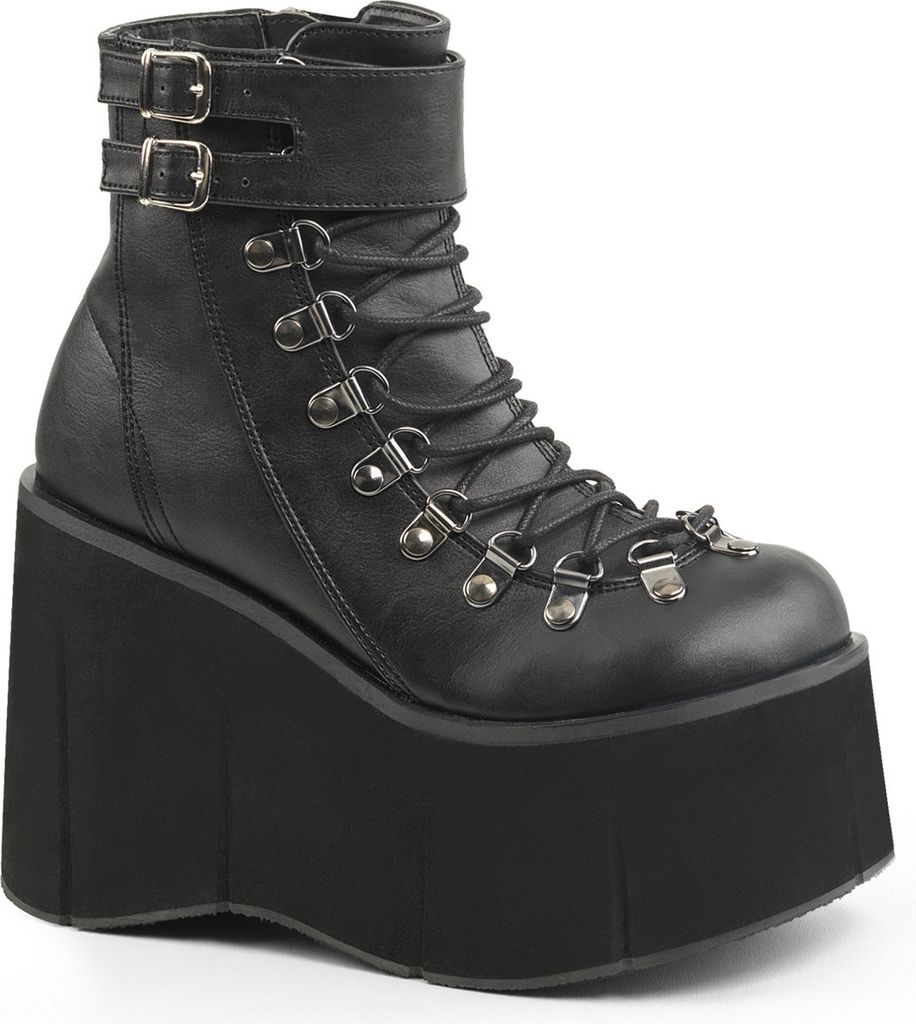 KERA-21 Damen Booties von DemoniaCult, Schwarz , EU 42, US 12