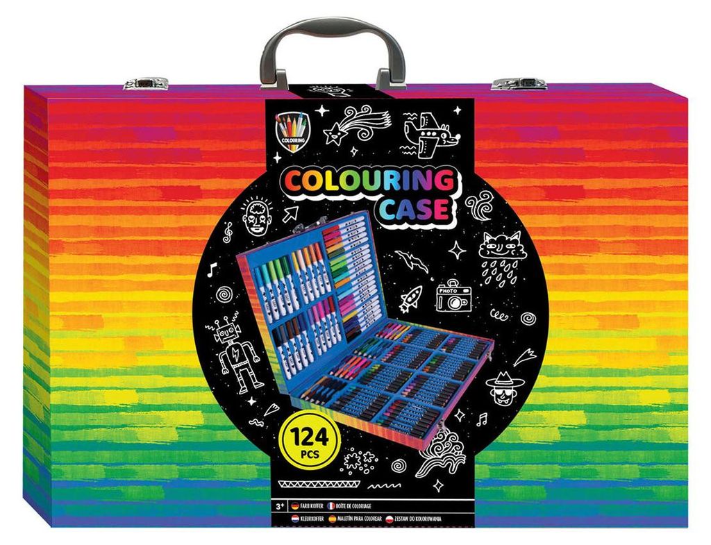 Creative Craft Group Malset Bastelkoffer 124-teilig für Kinder