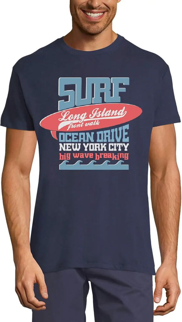 Herren Grafik T-Shirt Surf ocean driver new york city - surfen – Surf Ocean Driver New York City - Surfing – Öko-Verantwortlich Vintage Jahrgang