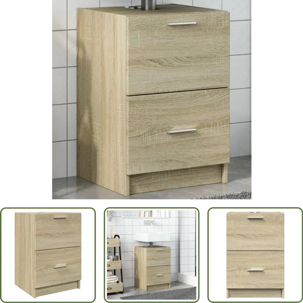 Mobile da Toilette Rovere Sonoma Design Contemporaneo 40x37x59