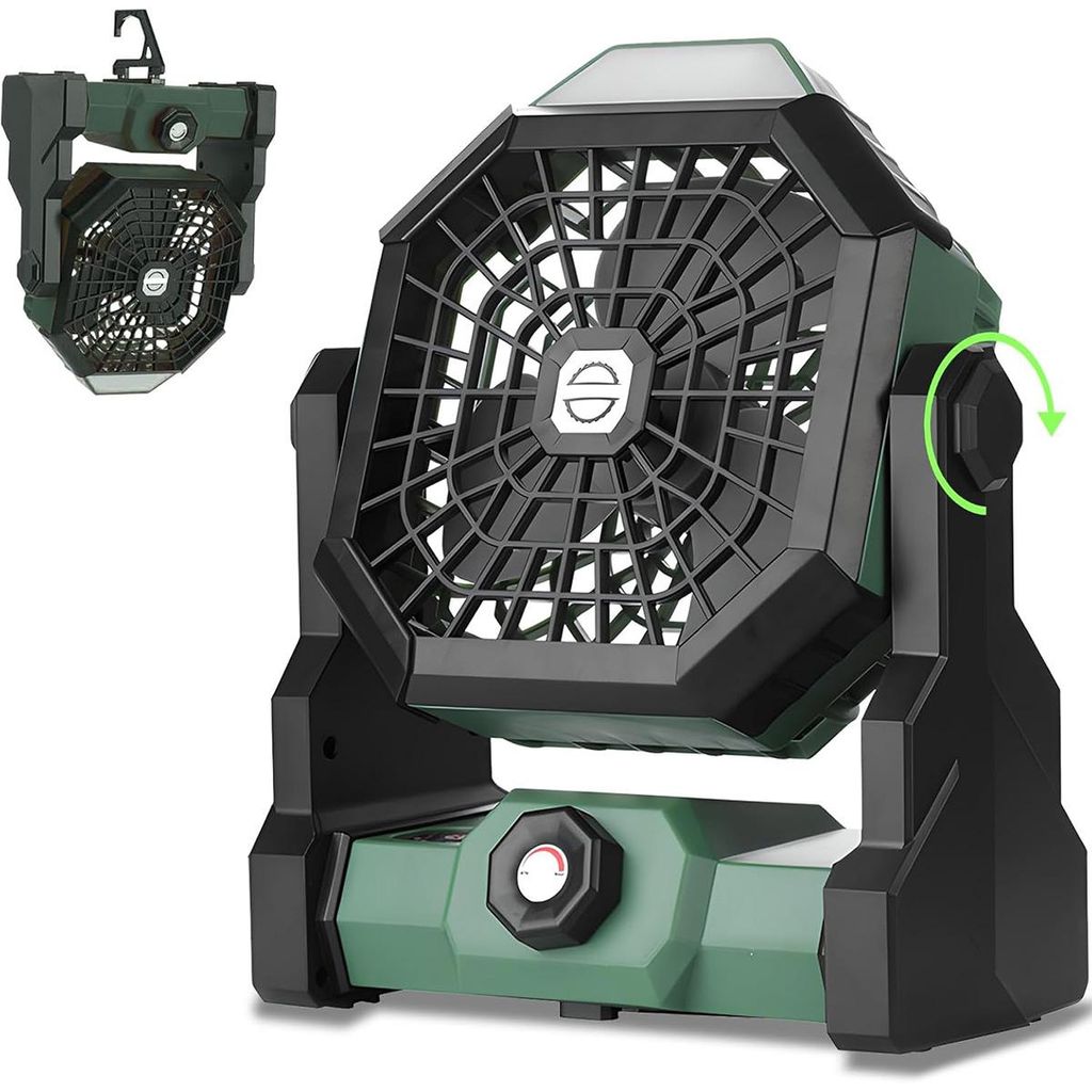Camping Ventilator mit Akku 7800mAh, Tragbarer, Produktbild 