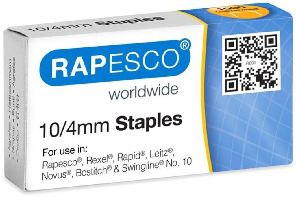 Rapesco AP510VZ3, Klammerpack, 4 mm, 1000 Heftklammern, Produktbild 