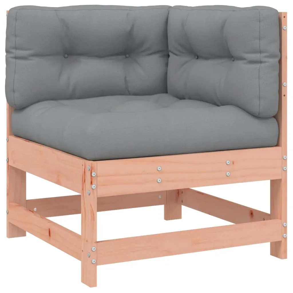 Canapé d'angle avec coussins en bois massif Douglas - Modèle 240cm