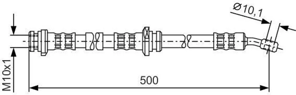 Flexible de frein arrière Bosch pour Nissan Primera W10 1.6 2.0 1987476279