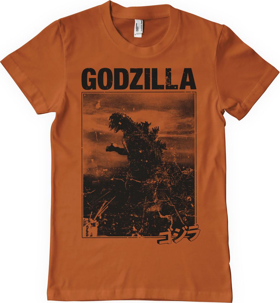 Godzilla Vintage T-Shirt - Medium - BurntOrange