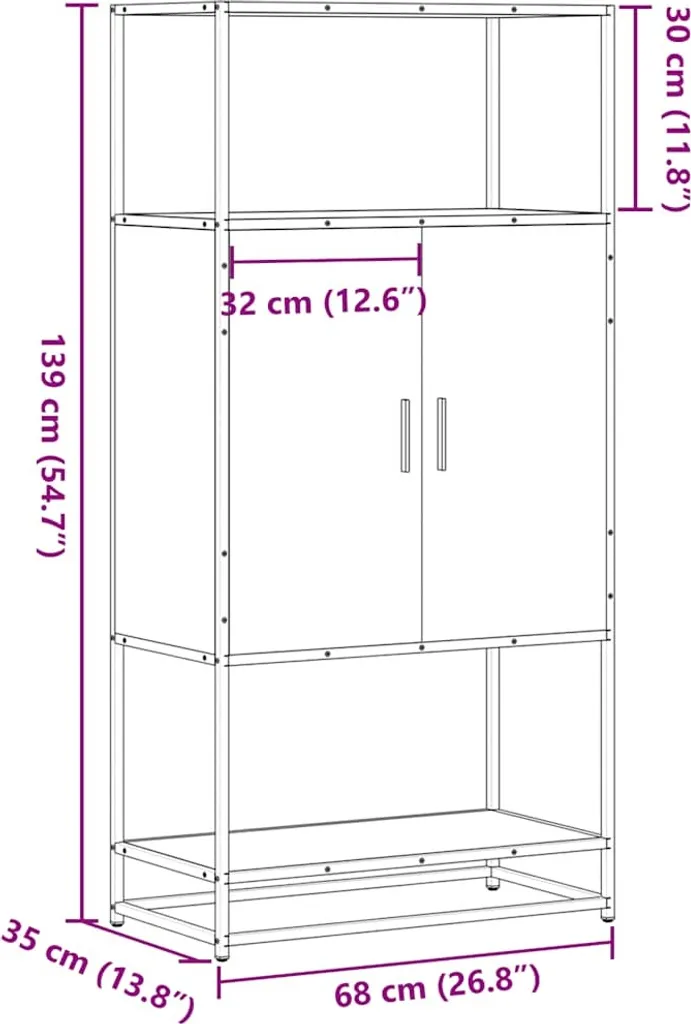 Credenza Maison Exclusive Rovere Affumicato | Mobile Soggiorno 4 Ante - 10