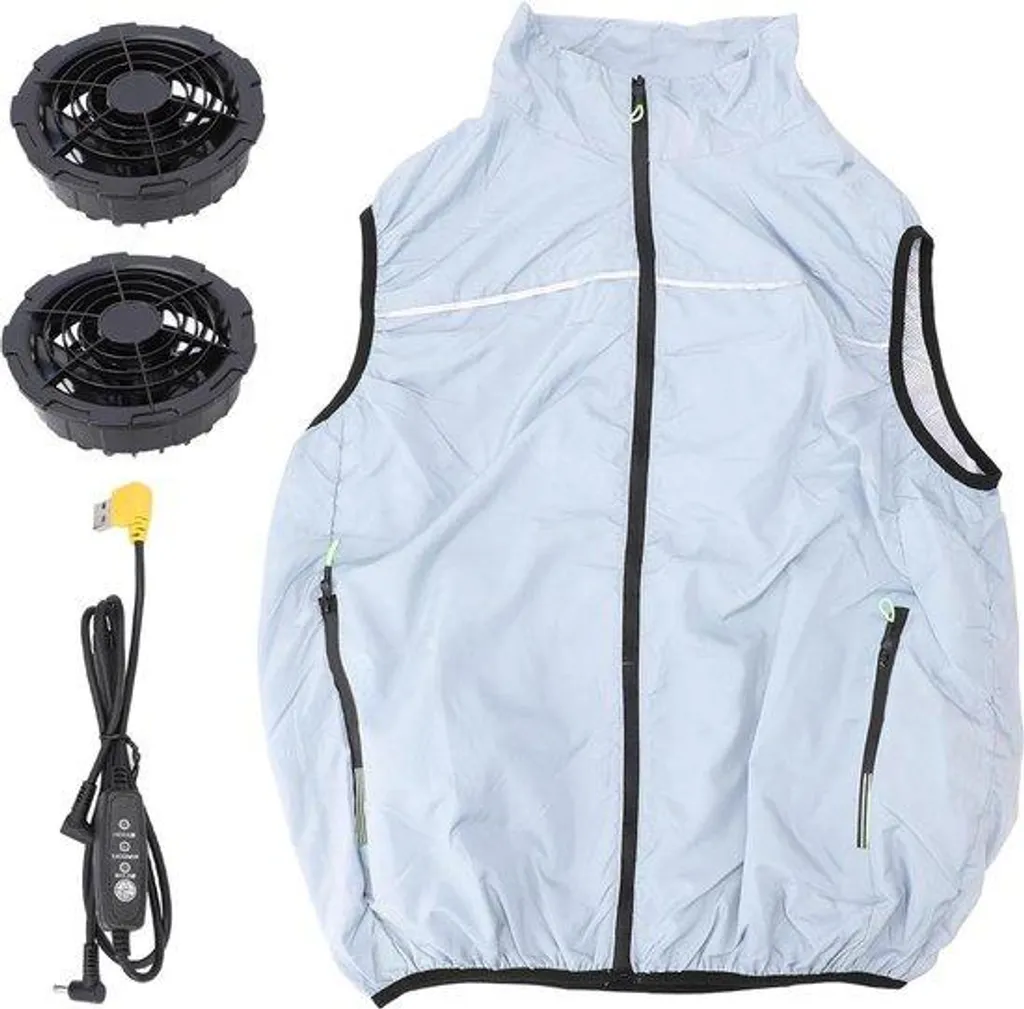 Gilet de travail pour fortes chaleurs : protection climatisée USB XL