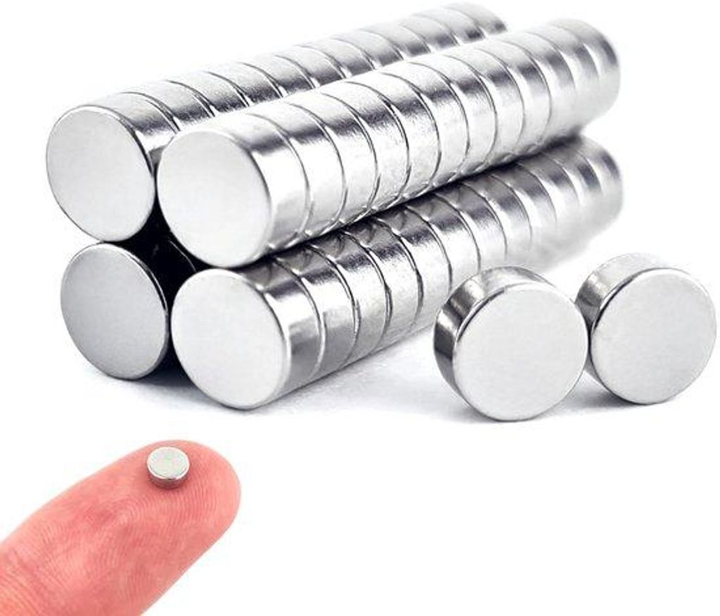 Kleine starke Rundmagnete 5x2mm für Kühlschrank und Hobby