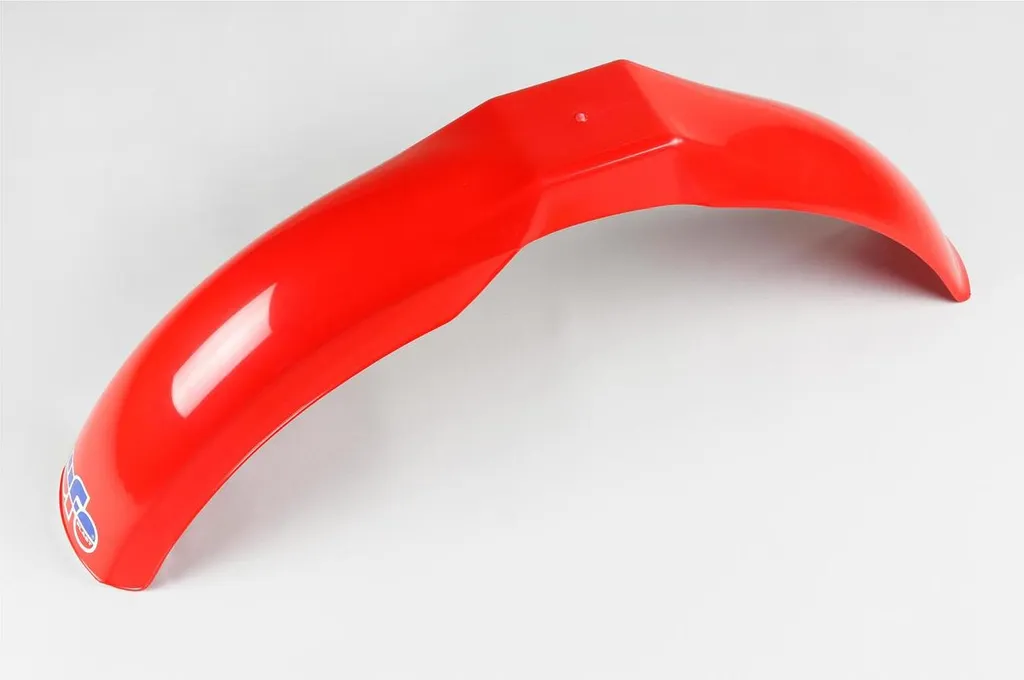 Garde-boue Avant Universel Moto Cross UFO Plastique Rouge Vintage 70's