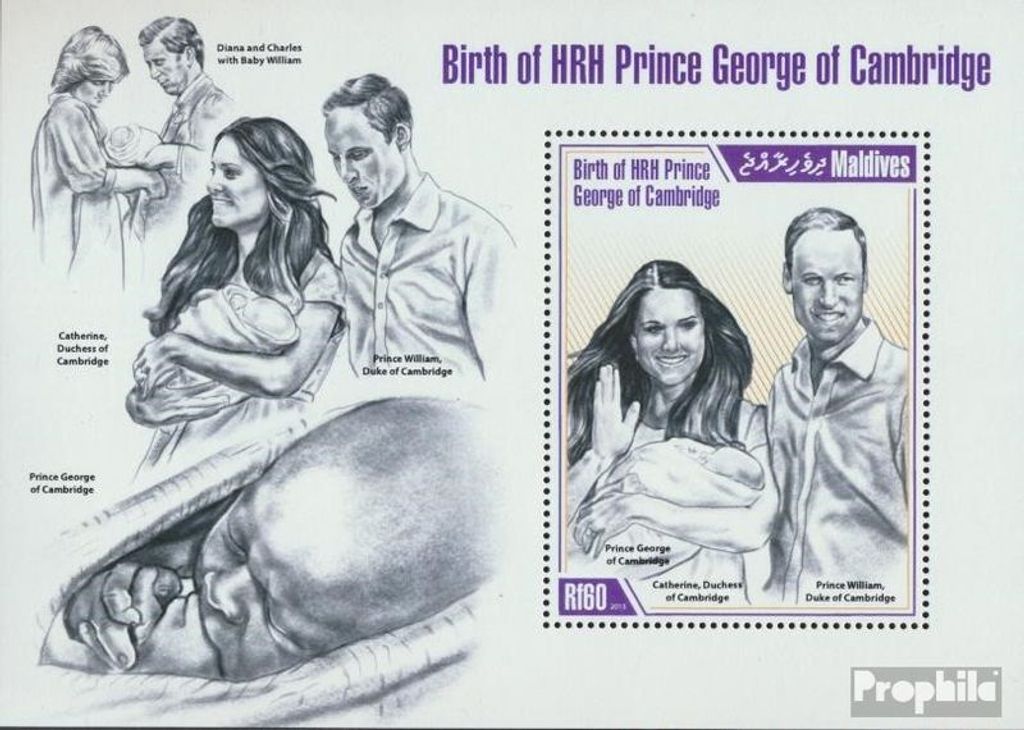 Briefmarken Malediven 2013 Mi Block 663 (kompl. Ausg.) Produktbild 