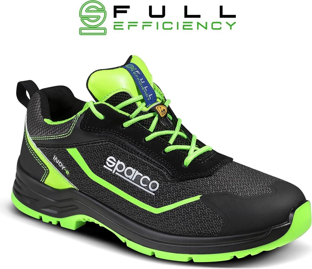 Sparco 07540NRVF Sicherheitsschuh Indy Forester S1PS SR FO Grün/Schwarz 45