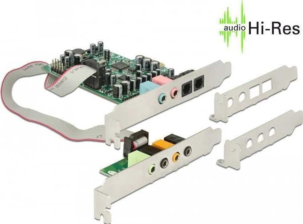 DeLOCK Carte Son PCIe 7.1 Surround 24-Bit 192 kHz CM8828 pour PC Gamer