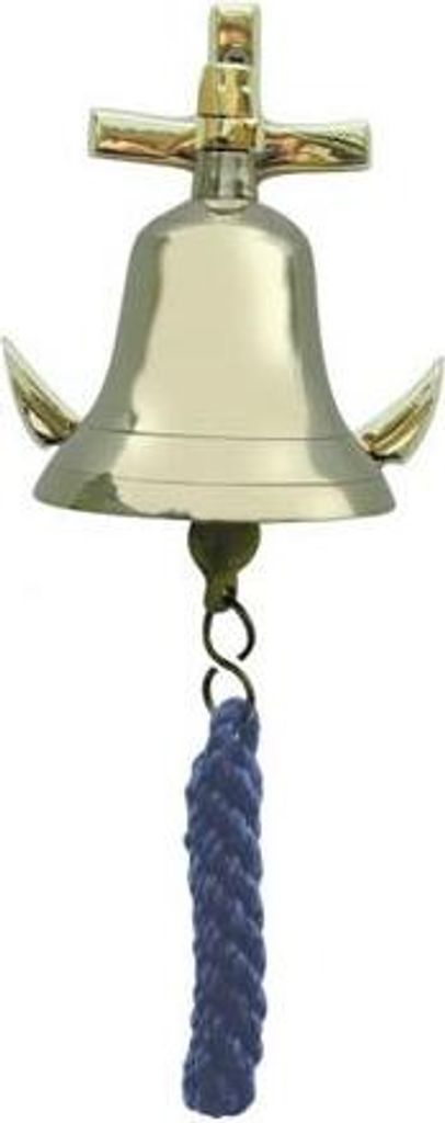 Glocke mit Anker aus Messing Produktbild 