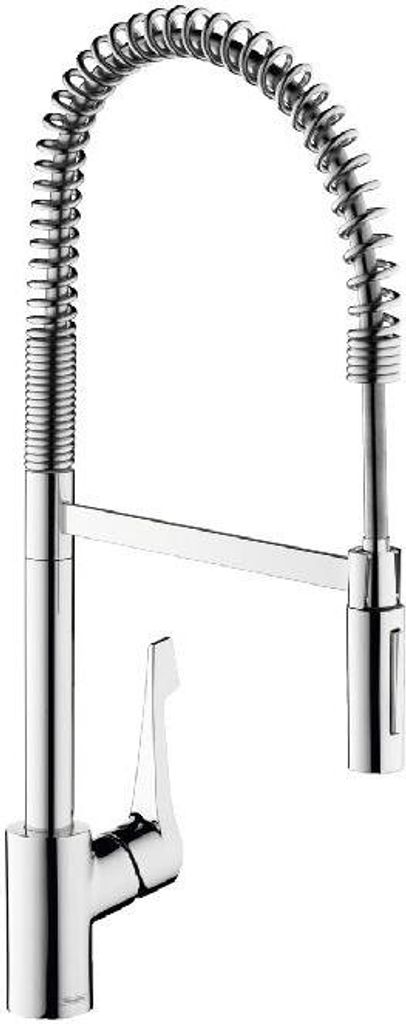 Hansgrohe Focus N Küchenarmatur - 1,75 GPM, Edelstahl-Optik - Einhebelmischer Mit QuickClean & Lebenslanger Garantie