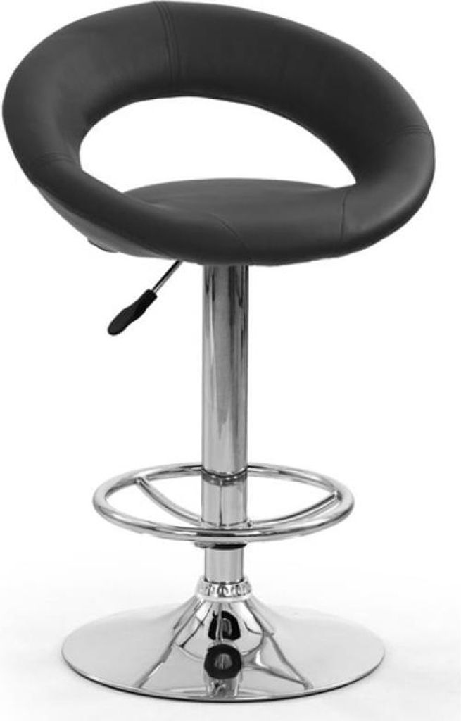 Halmar Barhocker H-15 - schwarz / chrom