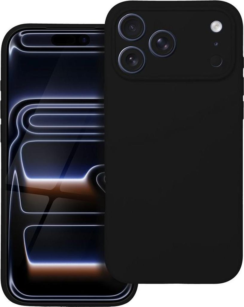 Case SILICONE 2mm passend für IPHONE 17 Pro Max kompatibel mit MagSafe black